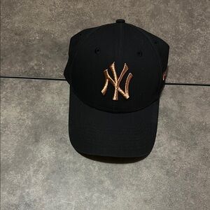 Black Cap with Gold NY Logo